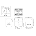 3.81mm ملعب طبقة مزدوجة كتلة PCB كتلة زاوية اليمنى المقبس الأيمن